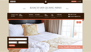 Mẫu website nhà hàng, khách sạn đẹp, có booking, bằng theme wordpress đẹp 2015