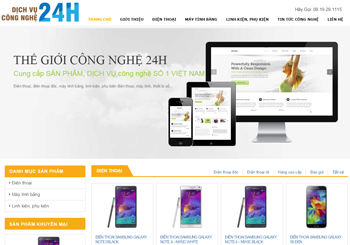 Website phụ kiện điện thoại Ninh Bình