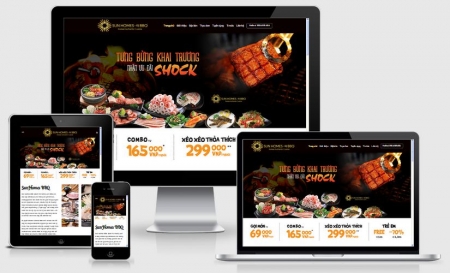 Thiết kế Website Nhà hàng, Khách sạn tại Cà Mau