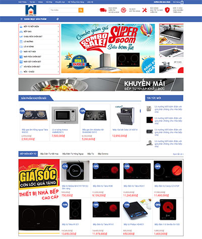 Thiết kế giao diện website bán hàng - shop tại Ninh Bình
