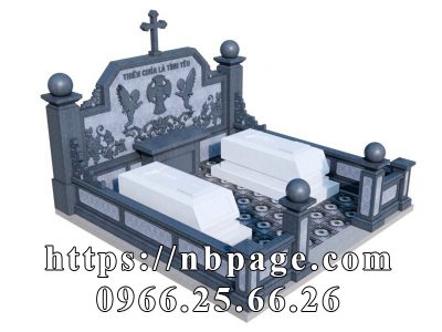 Lăng Mộ đá đôi công giáo đẹp